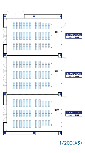 シアター1、2、3